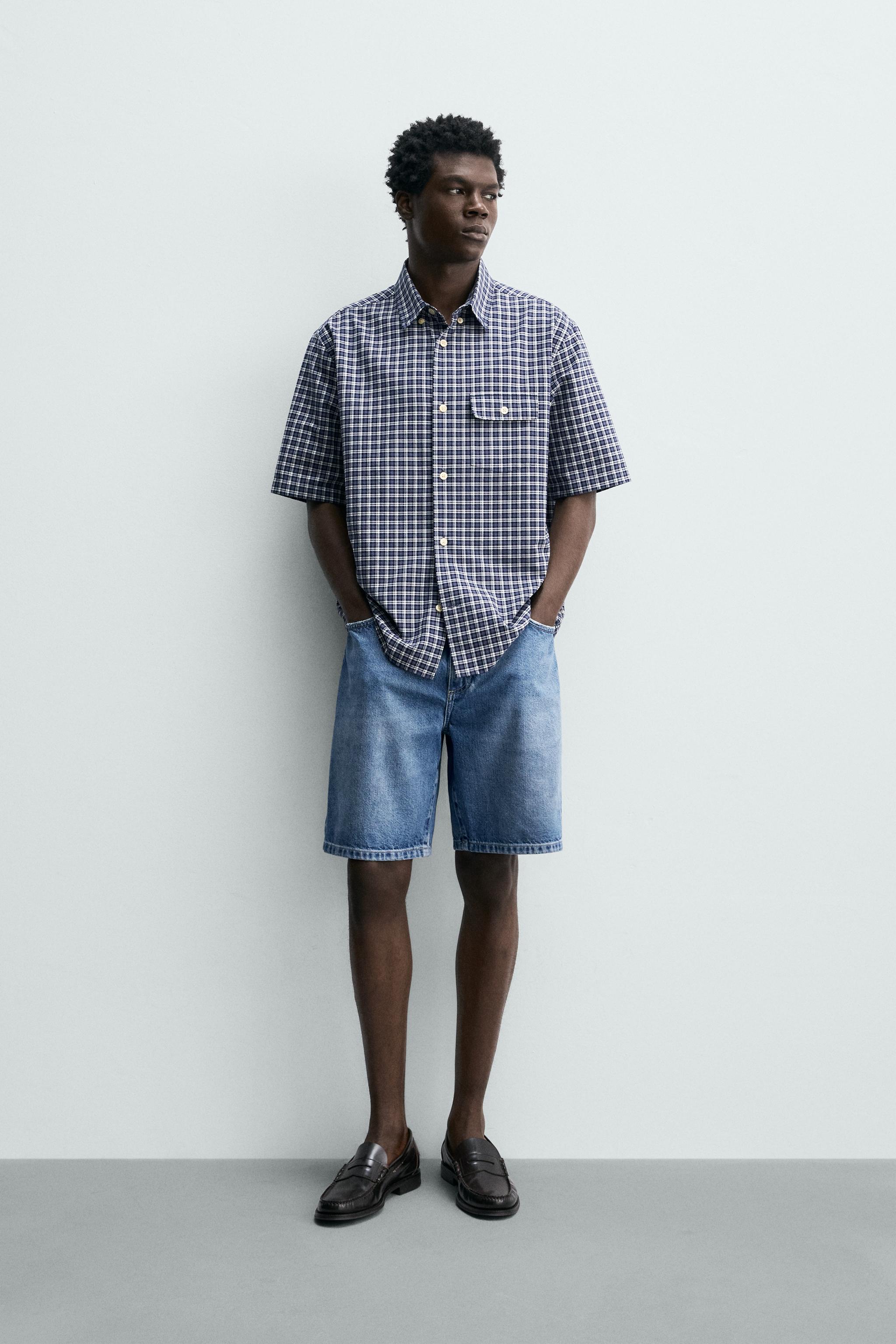 BERMUDA EN JEAN COUPE DROITE
